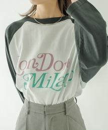 mystic | ラグランBIGロングTシャツ(Tシャツ/カットソー)