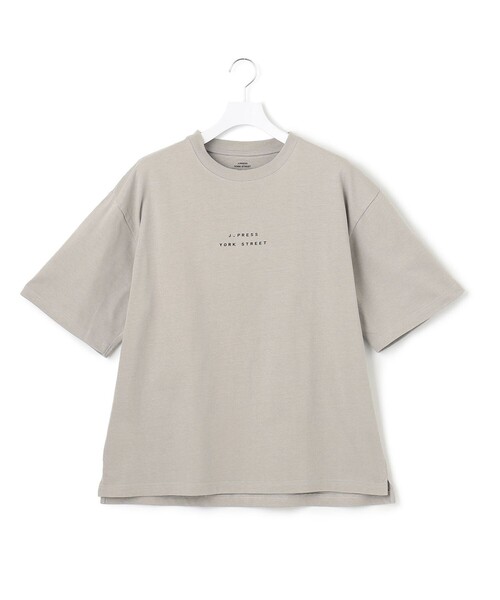 J.PRESS YORK STREET（ジェイプレスヨークストリート）の「【UNISEX】天竺ロゴ Tシャツ（Tシャツ/カットソー・メンズ・ホワイト系/ベージュ系/ネイビー系/サックスブルー系・SMALL/MEDIUM/LARGE）」の15枚目の写真