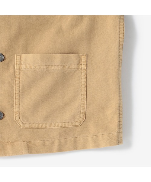 TOMMY HILFIGER(トミーヒルフィガー)の「ロゴラベルオーバーシャツ(カバーオール・キッズ・ベージュ・120cm/90cm/80cm/100cm/110cm)」の4枚目の写真
