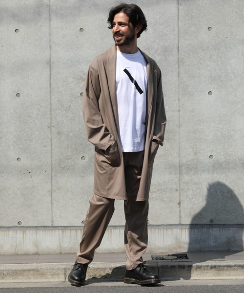 CUSTOM CULTURE(カスタムカルチャー)の「【CUSTOM CULTURE】 スムーステンセル ストールジャケット(その他アウター・メンズ・ベージュ系/ブラック/ライトグレー・2/3)」の21枚目の写真