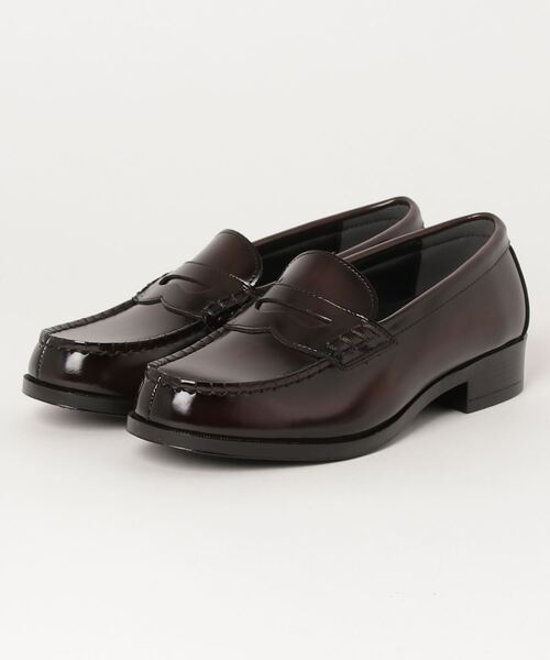 Hawkins(ホーキンス)の「HAWKINS ホーキンス WS LOAFERS PU 洗えるローファー HW10112 DK.BROWN(ローファー・レディース・ブラウン・22.5cm/23.5cm/24.5cm/25.5cm/23.0cm/24.0cm/25.0cm/22.0cm)」の2枚目の写真
