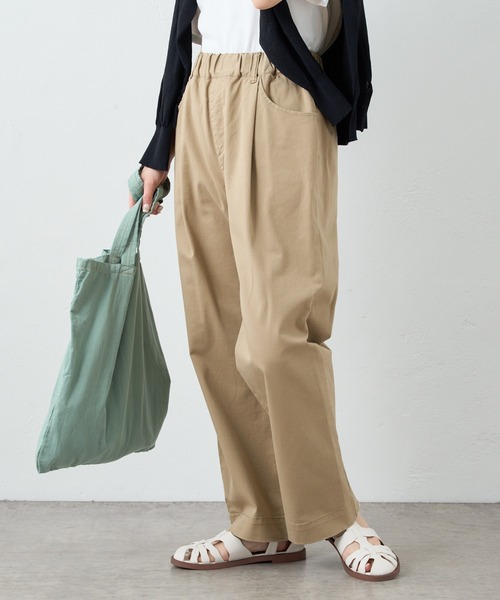 PUAL CE CIN(ピュアルセシン)の「JAPAN MADEチノストレッチストレートパンツ(その他パンツ・レディース・ライトグレー/ブラック/ベージュ/オフホワイト/ブルー・FREE)」の6枚目の写真