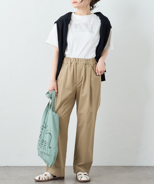 PUAL CE CIN(ピュアルセシン)の「JAPAN MADEチノストレッチストレートパンツ(その他パンツ・レディース・ライトグレー/ブラック/ベージュ/オフホワイト/ブルー・FREE)」の10枚目の写真