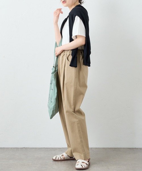 PUAL CE CIN(ピュアルセシン)の「JAPAN MADEチノストレッチストレートパンツ(その他パンツ・レディース・ライトグレー/ブラック/ベージュ/オフホワイト/ブルー・FREE)」の17枚目の写真