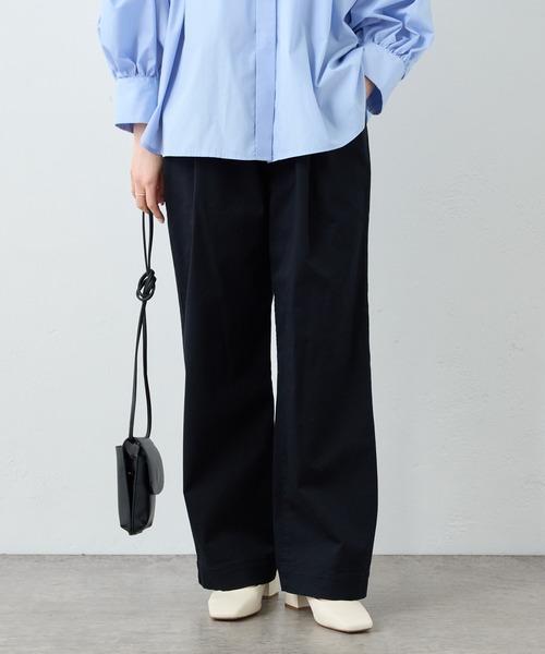PUAL CE CIN(ピュアルセシン)の「JAPAN MADEチノストレッチストレートパンツ(その他パンツ・レディース・ライトグレー/ブラック/ベージュ/オフホワイト/ブルー・FREE)」の13枚目の写真
