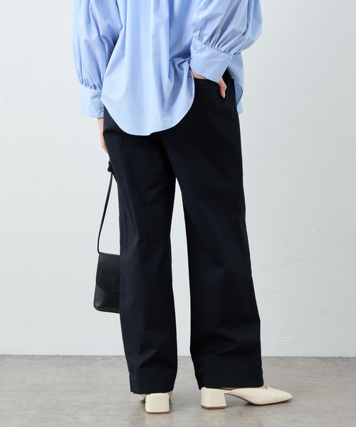 PUAL CE CIN(ピュアルセシン)の「JAPAN MADEチノストレッチストレートパンツ(その他パンツ・レディース・ライトグレー/ブラック/ベージュ/オフホワイト/ブルー・FREE)」の8枚目の写真