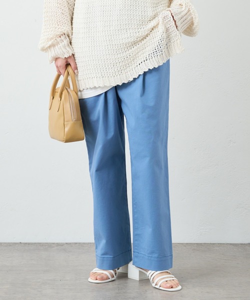 PUAL CE CIN(ピュアルセシン)の「JAPAN MADEチノストレッチストレートパンツ(その他パンツ・レディース・ライトグレー/ブラック/ベージュ/オフホワイト/ブルー・FREE)」の16枚目の写真