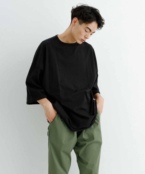 ADAM ET ROPE'（アダムエロペ）の「《WEB限定》【ANYANY】前後表裏一体 オーバーサイズT（Tシャツ/カットソー・メンズ・ブラック/ホワイト/ブルー・M/L/XL）」の3枚目の写真