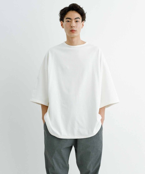 ADAM ET ROPE'（アダムエロペ）の「《WEB限定》【ANYANY】前後表裏一体 オーバーサイズT（Tシャツ/カットソー・メンズ・ブラック/ホワイト/ブルー・M/L/XL）」の7枚目の写真