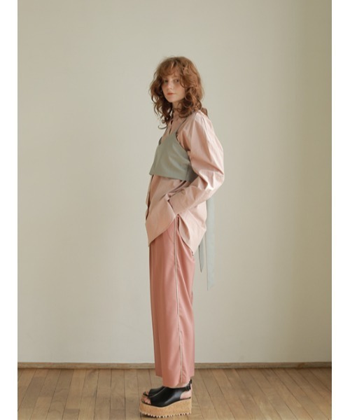 AMAIL(アマイル)の「Piping milk pants(スラックス・レディース・ベージュ/ピンク・S/M)」の17枚目の写真