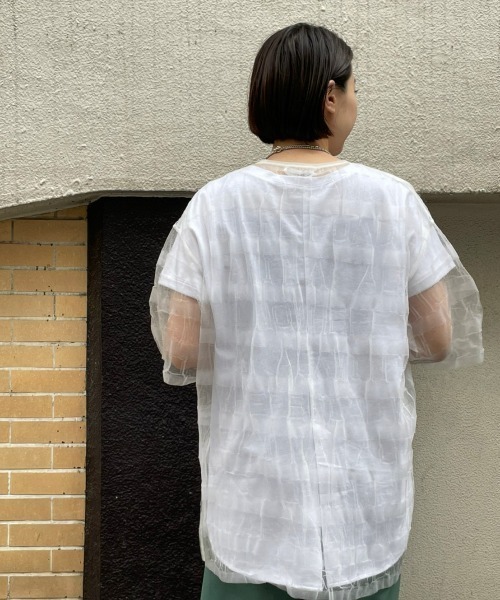 NAKAGAMI(ナカガミ)の「NAKAGAMI(ナカガミ) KNIT T-SHIRT/ニットTシャツ/N0722S0015(Tシャツ/カットソー・レディース・ホワイト/イエロー・FREE)」の17枚目の写真