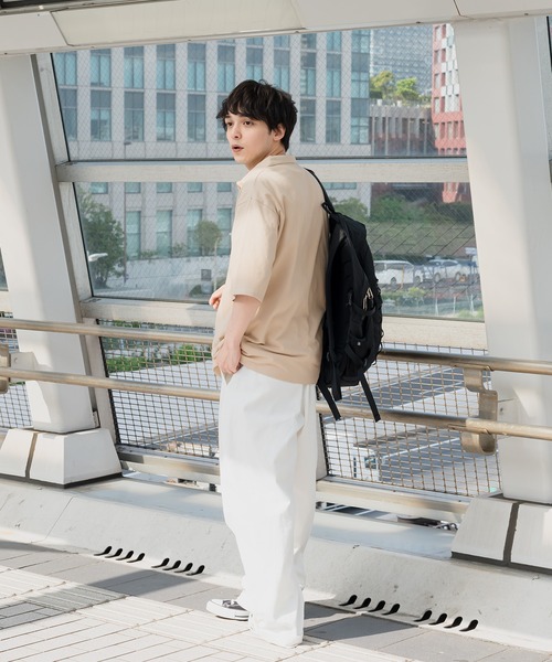 MUHET（ミュエータ）の「ハーフジップTシャツ（Tシャツ/カットソー・レディース・ベージュ/イエロー/グリーン・MEDIUM/X-LARGE）」の16枚目の写真