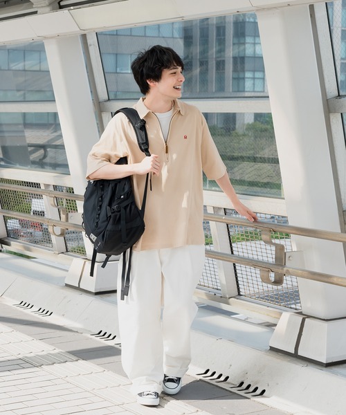 MUHET（ミュエータ）の「ハーフジップTシャツ（Tシャツ