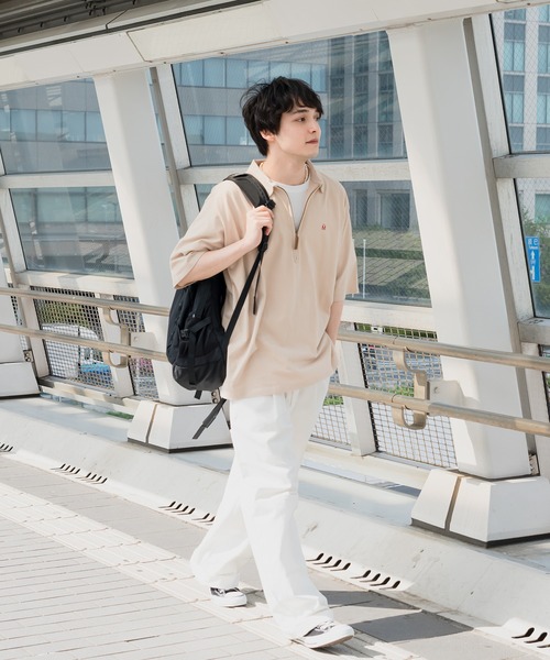 近年モデル MUTA ハーフ ジップ 総柄 Tシャツ あす楽対応】 MUTA ハーフ ジップ 総柄 Tシャツ - メルカリ