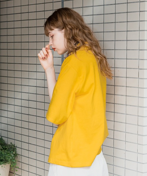 MUNSING WEAR レディース ハーフジップ シャツ イエロー　３Ｌ　新品 レディース マンシング ゴルフウェア 長袖シャツ ロゴジャカードハーフ