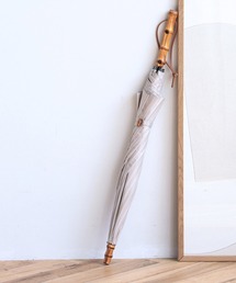 utatane | 日傘　完全遮光　晴雨兼用　竹ストレートハンドル　シャンブレー調(長傘)