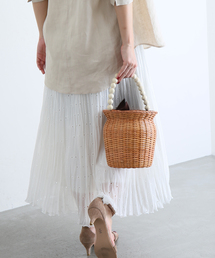 【COTTO/コトゥー】ボールハンドル ラタンBAG