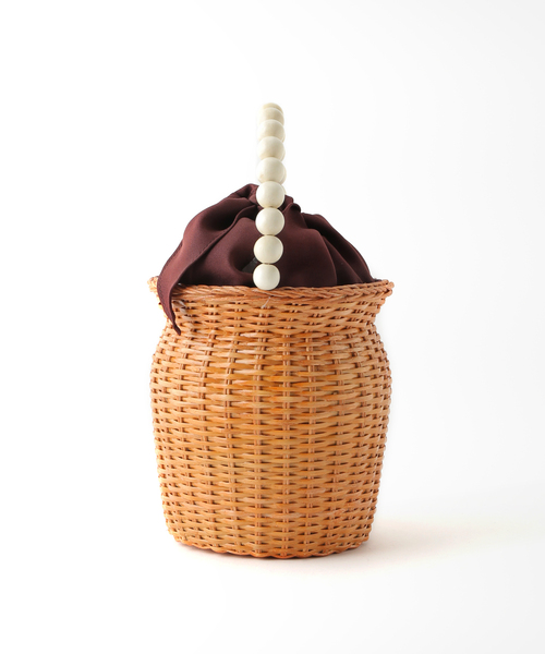 La TOTALITE（ラトータリテ）の「【COTTO/コトゥー】ボールハンドル ラタンBAG（かごバッグ・レディース・ベージュ・FREE）」の3枚目の写真