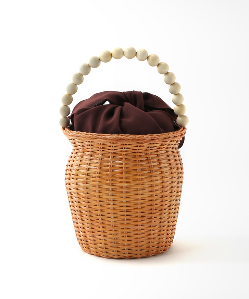 La TOTALITE（ラトータリテ）の「【COTTO/コトゥー】ボールハンドル ラタンBAG（かごバッグ・レディース・ベージュ・FREE）」の4枚目の写真