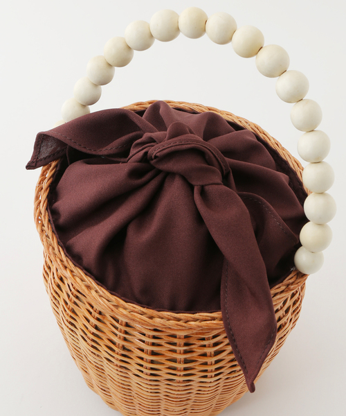 La TOTALITE（ラトータリテ）の「【COTTO/コトゥー】ボールハンドル ラタンBAG（かごバッグ・レディース・ベージュ・FREE）」の9枚目の写真