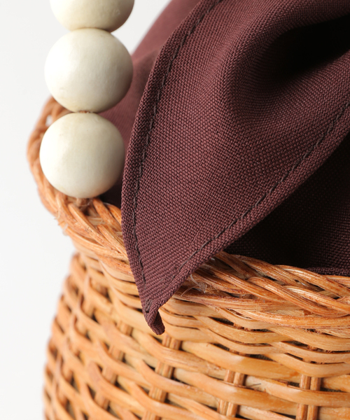 La TOTALITE（ラトータリテ）の「【COTTO/コトゥー】ボールハンドル ラタンBAG（かごバッグ・レディース・ベージュ・FREE）」の12枚目の写真