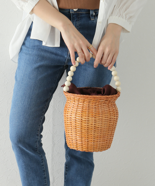 La TOTALITE（ラトータリテ）の「【COTTO/コトゥー】ボールハンドル ラタンBAG（かごバッグ・レディース・ベージュ・FREE）」の14枚目の写真