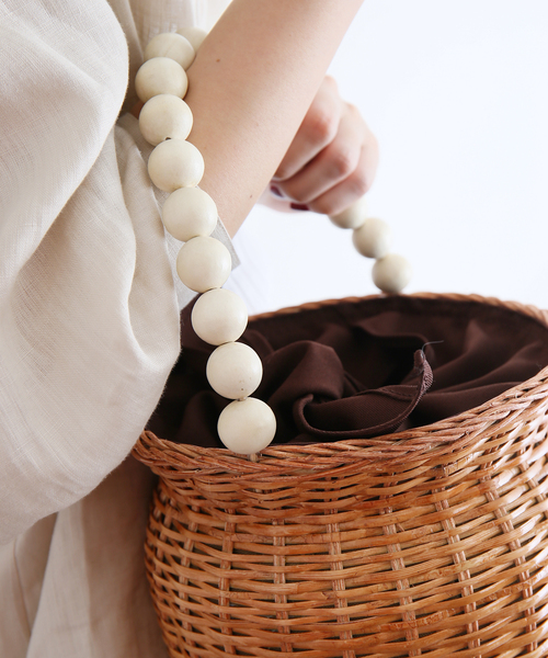 La TOTALITE（ラトータリテ）の「【COTTO/コトゥー】ボールハンドル ラタンBAG（かごバッグ・レディース・ベージュ・FREE）」の16枚目の写真