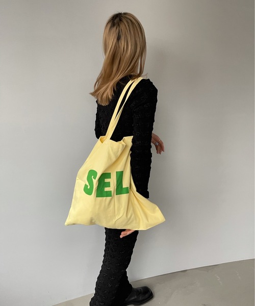 SANSeLF（サンセルフ）の「Se ロゴバッグ【SANSeLF】sana22s004（トートバッグ・レディース・ライトイエロー・FREE）」の9枚目の写真
