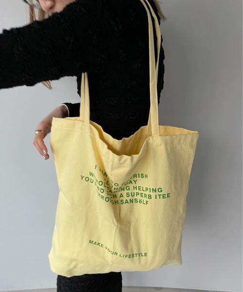 SANSeLF（サンセルフ）の「Se ロゴバッグ【SANSeLF】sana22s004（トートバッグ・レディース・ライトイエロー・FREE）」の11枚目の写真