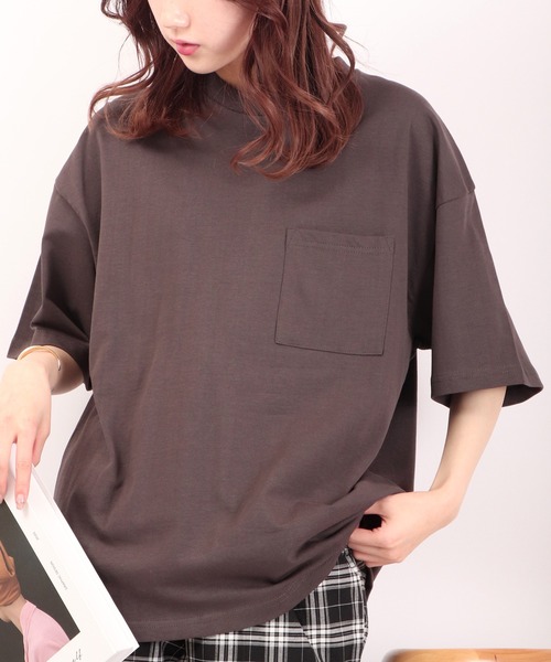 FUNALIVE(ファンアライブ)の「BEAUMERE ヘビーウエイト ビックシルエットTシャツ(Tシャツ/カットソー・メンズ・ホワイト系その他/その他/ホワイト系その他2/ブラック/コーラルピンク/ダークブルー/スミクロ/ピンク/ブルー/ホワイト・M/L/LL)」の6枚目の写真