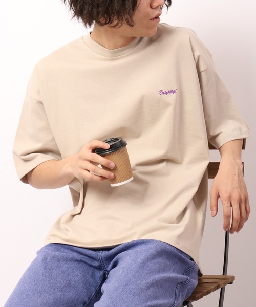 FUNALIVE(ファンアライブ)の「BEAUMERE ヘビーウエイト ビックシルエットTシャツ(Tシャツ/カットソー・メンズ・ホワイト系その他/その他/ホワイト系その他2/ブラック/コーラルピンク/ダークブルー/スミクロ/ピンク/ブルー/ホワイト・M/L/LL)」の4枚目の写真