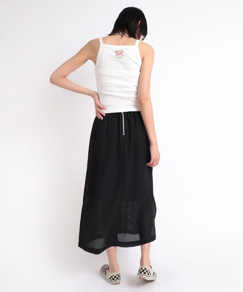 RNA(アールエヌエー)の「M1849 2WAYクレリックキャミ(キャミソール・レディース・ホワイト/ブラック/グリーン・MEDIUM)」の5枚目の写真