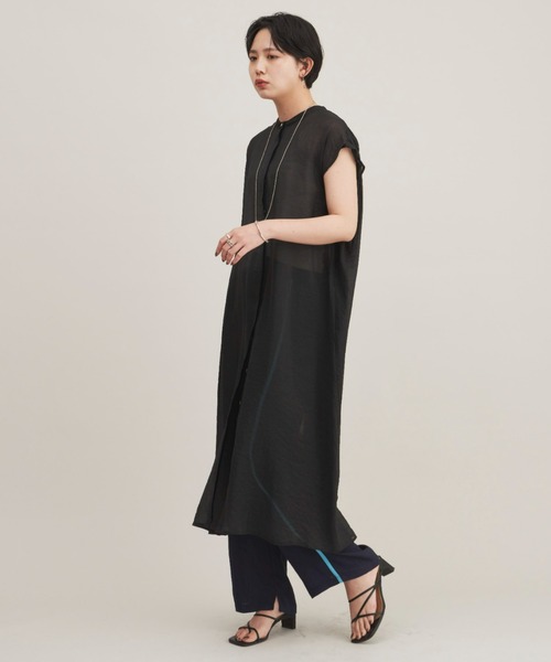 Aunt Marie's（アントマリーズ）の「リネンライクラインパンツ（その他パンツ・レディース・ブラック/ネイビー・FREE）」の7枚目の写真