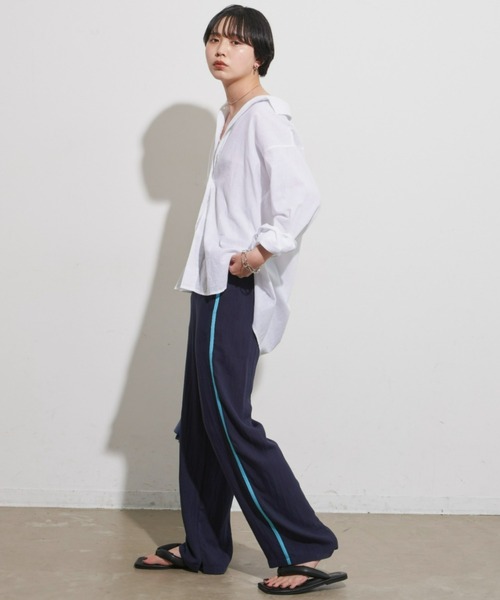 Aunt Marie's（アントマリーズ）の「リネンライクラインパンツ（その他パンツ・レディース・ブラック/ネイビー・FREE）」の21枚目の写真