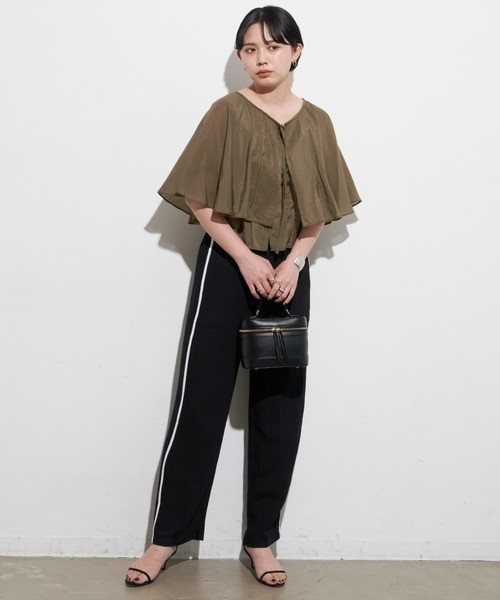 Aunt Marie's（アントマリーズ）の「リネンライクラインパンツ（その他パンツ・レディース・ブラック/ネイビー・FREE）」の20枚目の写真