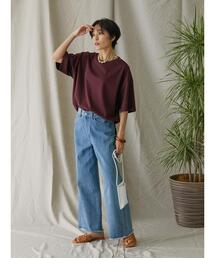 AMERICAN HOLIC | Daily裾ラウンドカットチュニック①(Tシャツ/カットソー)