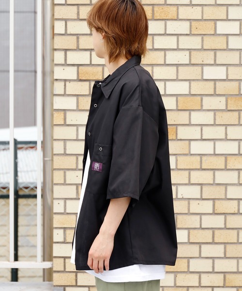 GUNG HO(ガンホー)の「GUNG HO/ガンホー SNAP WORKERS SHIRTS 半袖ワークシャツ(シャツ/ブラウス・メンズ・チャコールグレー/ブラック/オレンジ/ネイビー/ホワイト/ベージュ・M/L)」の22枚目の写真