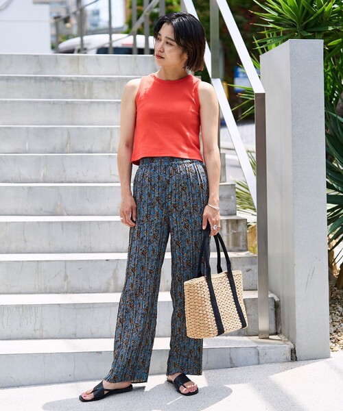 FREAK'S STORE（フリークスストア）の「ペイズリープリーツパンツ（その他パンツ・レディース・ブルー/ブラック/ブラウン・ﾌﾘ-）」の7枚目の写真