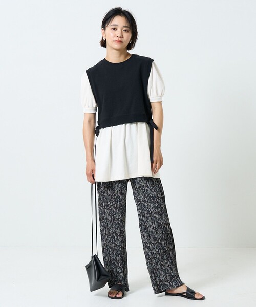 FREAK'S STORE（フリークスストア）の「ペイズリープリーツパンツ（その他パンツ・レディース・ブルー/ブラック/ブラウン・ﾌﾘ-）」の22枚目の写真