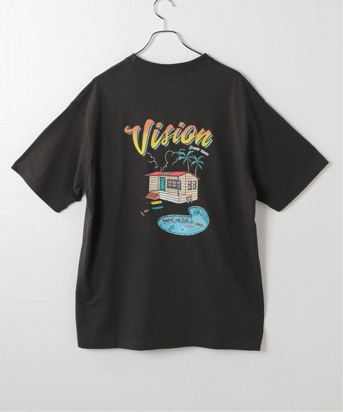 VISION STREET WEAR(ヴィジョンストリートウェア)の「【VISION / ビジョン】別注 POOLSIDE House S/S TEE(Tシャツ/カットソー・メンズ・ブラック/ホワイト/イエロー・MEDIUM/LARGE)」の12枚目の写真