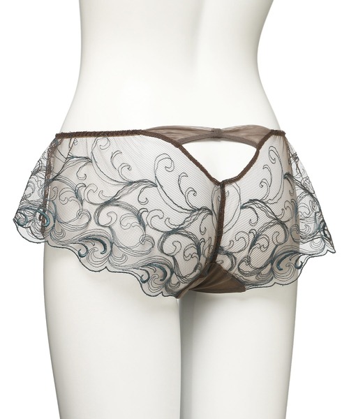 Chut！ INTIMATES（シュットインティメイツ）の「シアーライトブラ フレアショーツ (C261)（ショーツ・レディース・ダークグレー/ミント/パープル/ダークブラウン/オレンジ系その他/イエロー・M/L）」の20枚目の写真