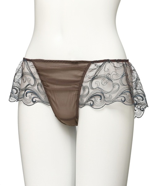 Chut！ INTIMATES（シュットインティメイツ）の「シアーライトブラ フレアショーツ (C261)（ショーツ・レディース・ダークグレー/ミント/パープル/ダークブラウン/オレンジ系その他/イエロー・M/L）」の19枚目の写真