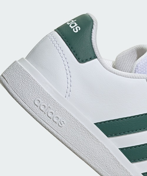 adidas（アディダス）の「グランドコート ライフスタイル テニス レースアップ / GrandCourt Lifestyle Tennis Lace-Up / アディダス adidas（スニーカー・キッズ・ホワイト×シルバー/ホワイト×ブルー/ホワイト×ブラック/ブラック×ホワイト/ホワイト/ピンク/ホワイト×グリーン/ホワイト系その他3/ホワイト×ピンク・20.0cm/21.0cm/22.0cm/23.5cm/24.5cm/18cm/23.0cm/24.0cm/25.0cm/17.0cm/22.5cm/19.0cm/21.5cm）」の10枚目の写真