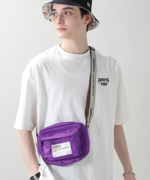 THEATRE PRODUCTS（シアタープロダクツ）の「【THEATRE PRODUCTS】別注ナイロン/ミニショルダーバッグ（ショルダーバッグ・メンズ・ブラック/グレー/パープル・FREE）」の6枚目の写真