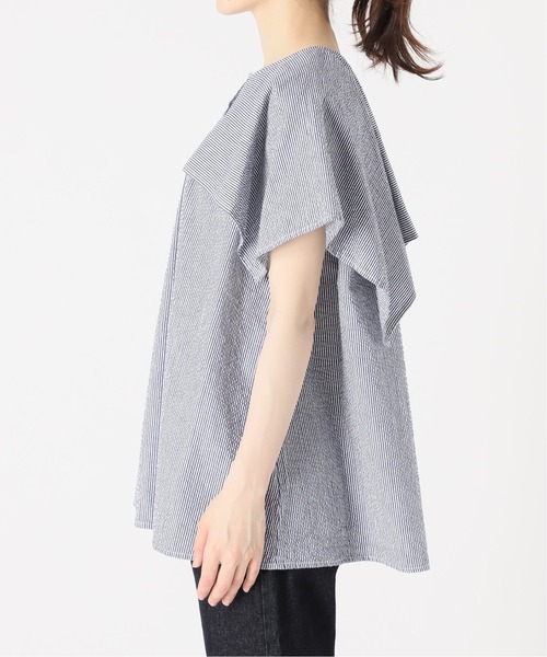 IENA フレアスリーブブラウス SLOBE IENA レースフレアスリーブブラウス