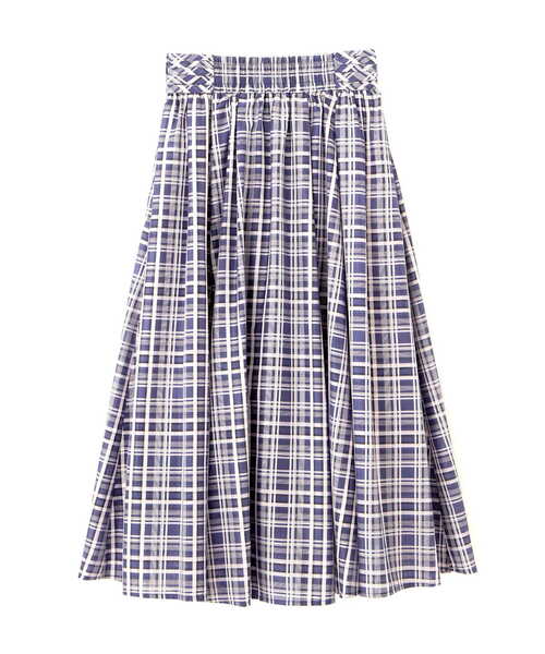 PROPORTION BODY DRESSING(プロポーションボディドレッシング)の「<E>シアーチェックタックスカート / 1212227501(スカート・レディース・ネイビー/グリーン/ライトグリーン・SMALL/MEDIUM)」の10枚目の写真