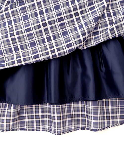 PROPORTION BODY DRESSING(プロポーションボディドレッシング)の「<E>シアーチェックタックスカート / 1212227501(スカート・レディース・ネイビー/グリーン/ライトグリーン・SMALL/MEDIUM)」の15枚目の写真