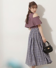 PROPORTION BODY DRESSING | ＜Ｅ＞シアーチェックタックスカート / 1212227501(スカート)