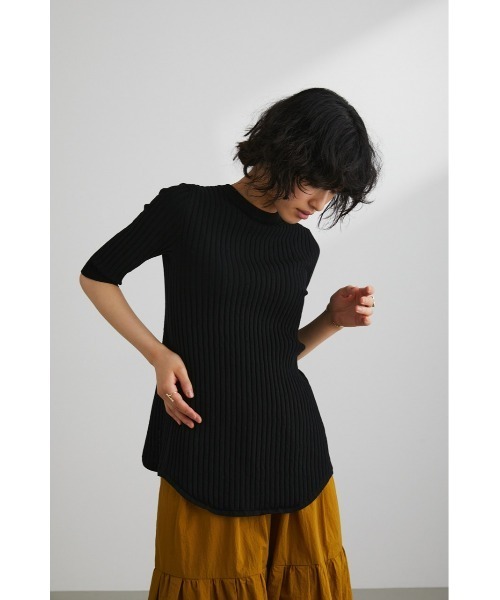 STYLEMIXER(スタイルミキサー)の「バックラウンドカッティングニット(ニット/セーター・レディース・ホワイト/ブラック/オレンジ・FREE)」の11枚目の写真