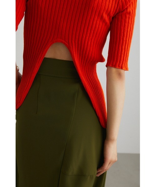 STYLEMIXER(スタイルミキサー)の「バックラウンドカッティングニット(ニット/セーター・レディース・ホワイト/ブラック/オレンジ・FREE)」の16枚目の写真